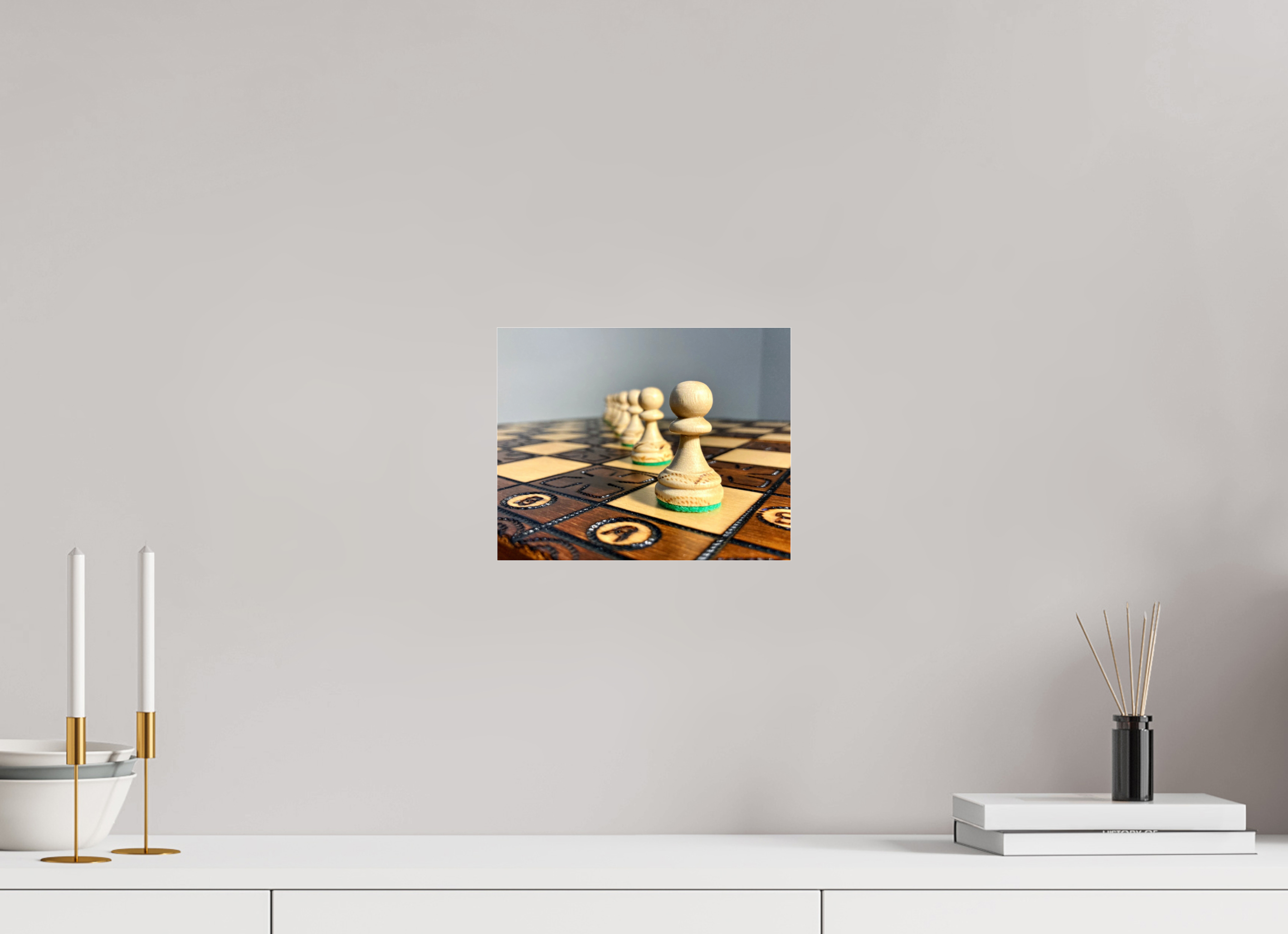 10.1 x 8″, Standard Chess Board on Acrylic Glass