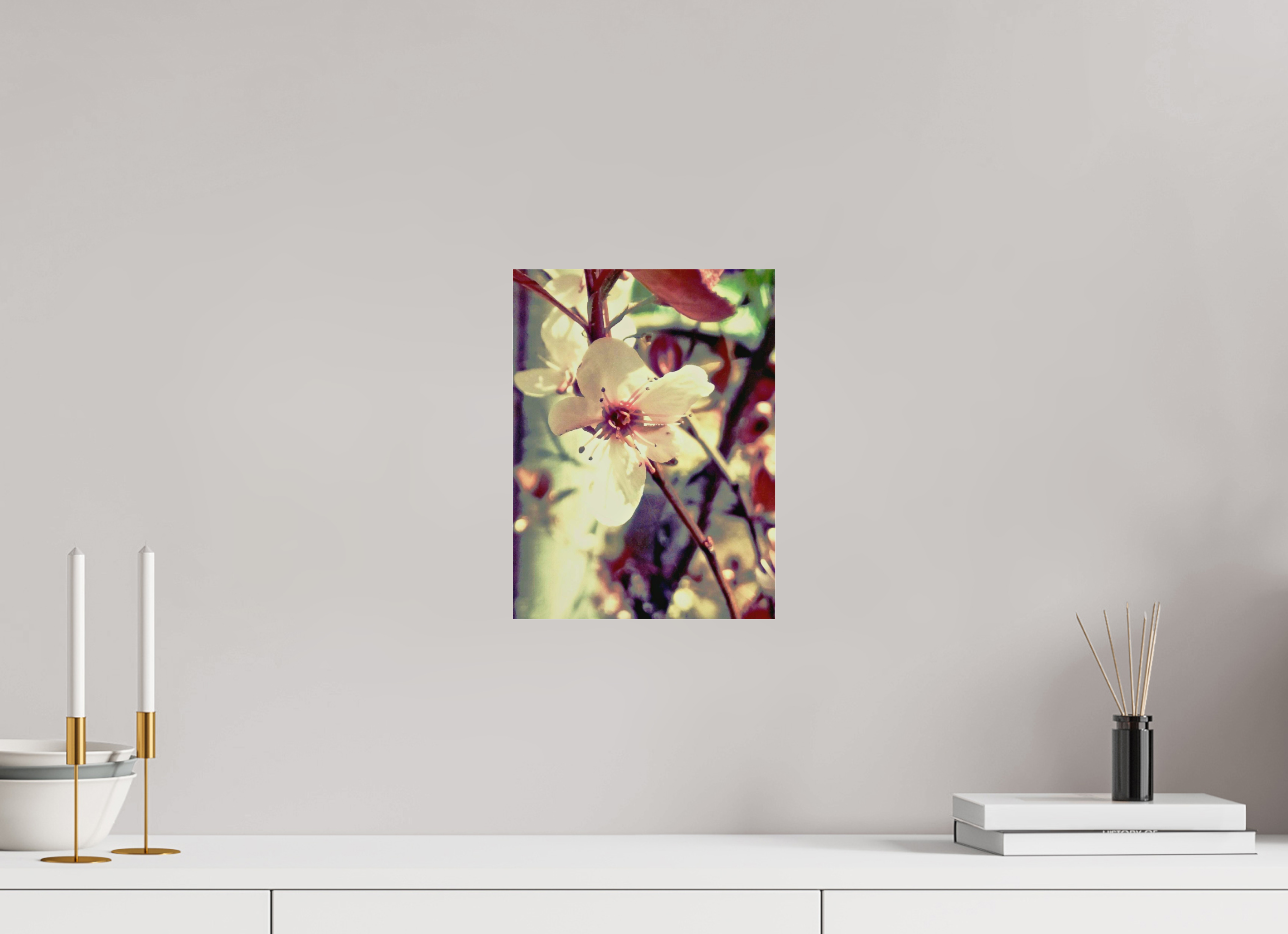 9 x 12″, Standard Cherry Blossom on Acrylic Glass